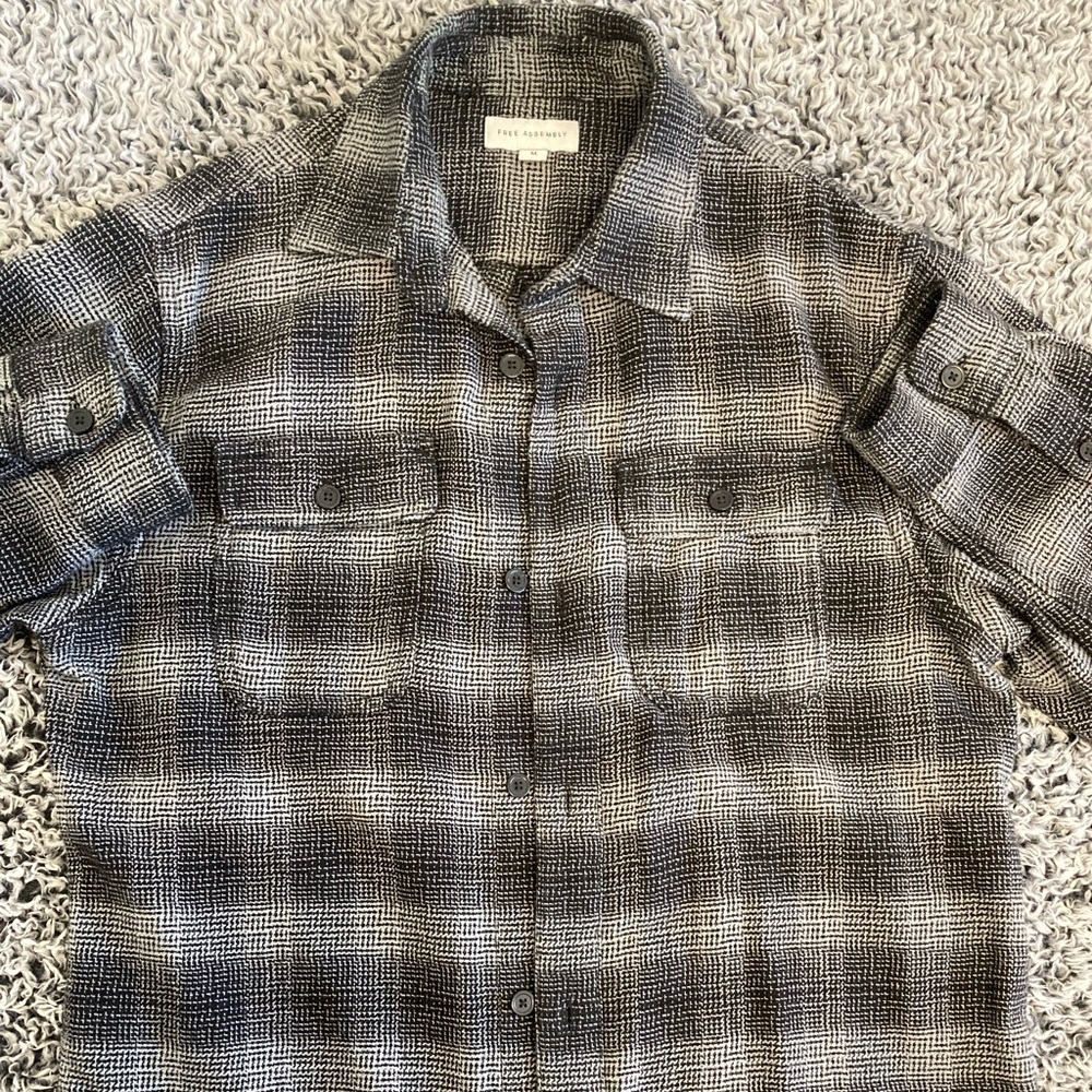 Heavyweight flannel shacket